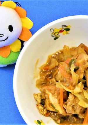 鶏肉とキャベツのみそ炒め★尾張旭市学校-レシピのメイン写真
