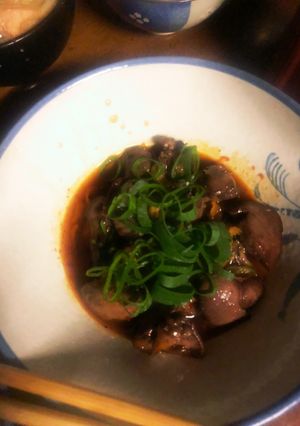 ちょいピリ辛鶏キモ生姜煮-レシピのメイン写真