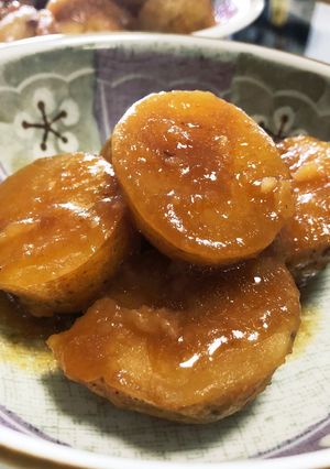 <豚角煮の汁で>じゃがいもの煮物-レシピのメイン写真