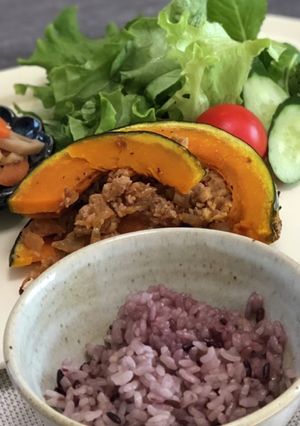 かぼちゃと豚コマひき肉のミルフィーユ-レシピのメイン写真