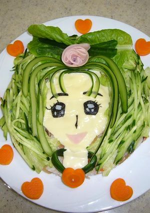 パーティーに★　プリキュア　サラダすし-レシピのメイン写真
