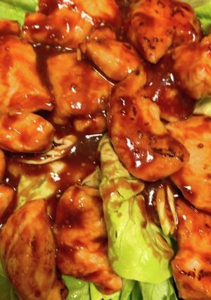 鶏むね肉でBBQチキン-レシピのメイン写真
