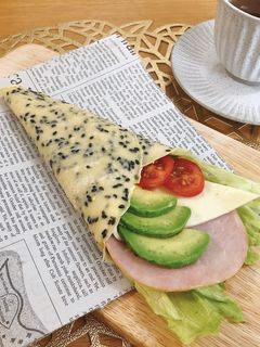 黒ごまクレープ-レシピのメイン写真