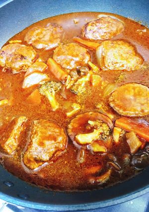 ふわふわ煮込みハンバーグ　ホットクック-レシピのメイン写真