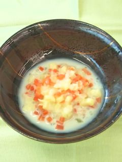 【離乳食中期】野菜のミルク煮-レシピのメイン写真