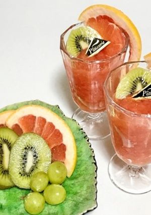 グレープフルーツのジュレ-レシピのメイン写真