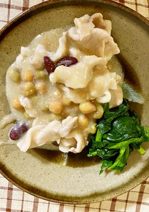 豚肉とミックスビーンズの煮込み-レシピのメイン写真