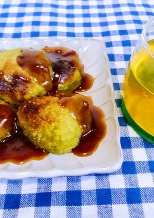 白米 玄米&青汁粉のみたらし団子-レシピのメイン写真