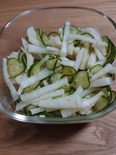 大根と胡瓜の酢の物。-レシピのメイン写真