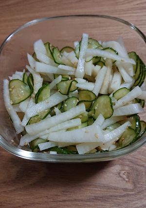 大根と胡瓜の酢の物。-レシピのメイン写真