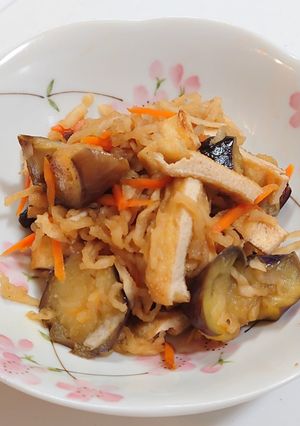 ナスと切り干し大根の炒め煮-レシピのメイン写真