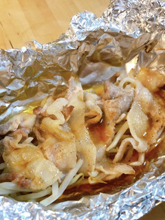 もやしと豚肉のホイル焼き-レシピのメイン写真