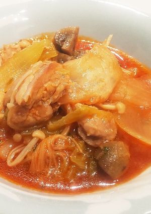 鶏肉の野菜トマト煮(^w^)-レシピのメイン写真