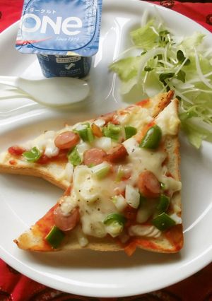 市販の食パンでピザトーストプレート♪-レシピのメイン写真
