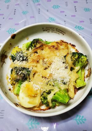 ブロッコリーとゆで卵の醤油マヨネーズ焼き-レシピのメイン写真