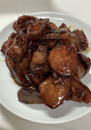 簡単手早くできる！甘辛だれの鳥肝煮-レシピのメイン写真