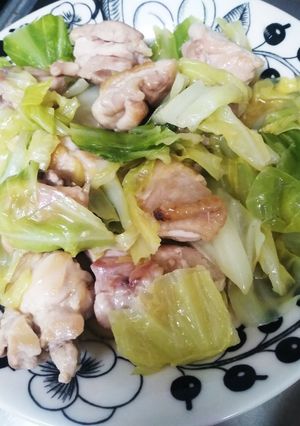 簡単に♪鶏肉とキャベツの蒸し焼き-レシピのメイン写真
