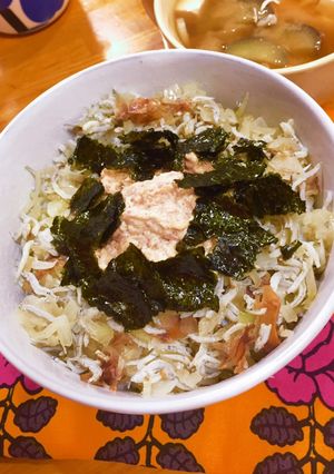 簡単♪しらすとツナマヨ醤油丼-レシピのメイン写真