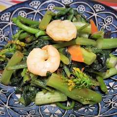 รูปของ アスパラ菜の炒め物