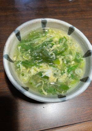 塩味☆かき卵葉野菜スープ-レシピのメイン写真