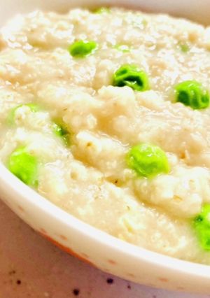 豆ご飯風♡オートミール雑炊♡-レシピのメイン写真