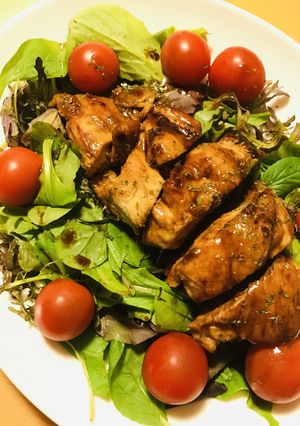 鶏肉ステーキメイプルシロップ＆赤味噌タレ-レシピのメイン写真