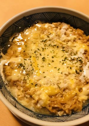 卵溶き入れ●チーズ＆玉子のチキンラーメン-レシピのメイン写真