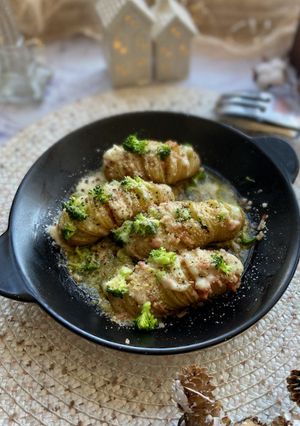ハッセルバックポテト風レンチンじゃがいも-レシピのメイン写真