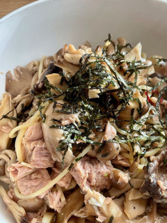 キノコとツナの和風パスタ-レシピのメイン写真