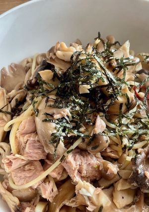 キノコとツナの和風パスタ-レシピのメイン写真