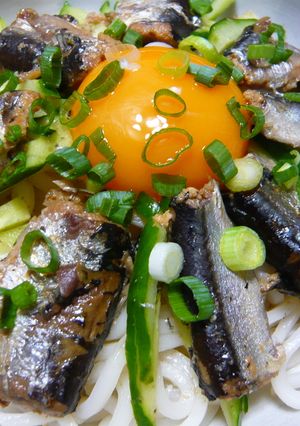 秋刀魚のおうどん-レシピのメイン写真