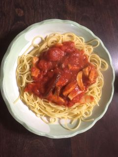 簡単きのこのトマトパスタ-レシピのメイン写真