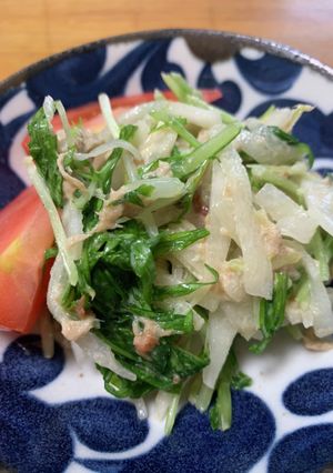 水菜と大根の梅ぇ〜サラダ-レシピのメイン写真