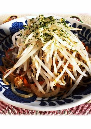 もやしのっけ焼きそば（作り置き編)-レシピのメイン写真
