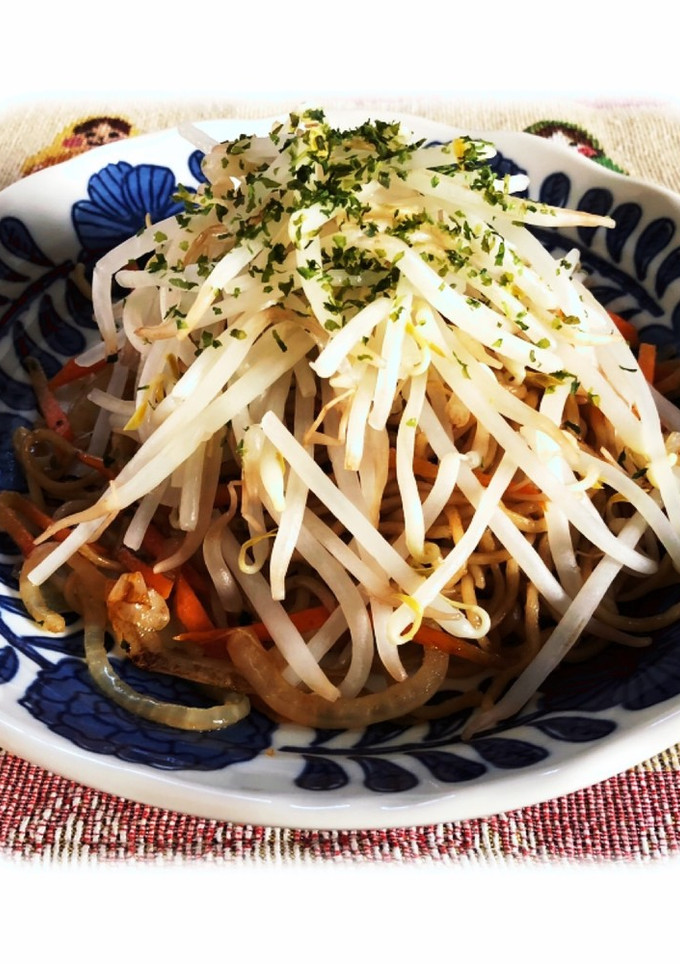 もやしのっけ焼きそば（作り置き編)-レシピのメイン写真