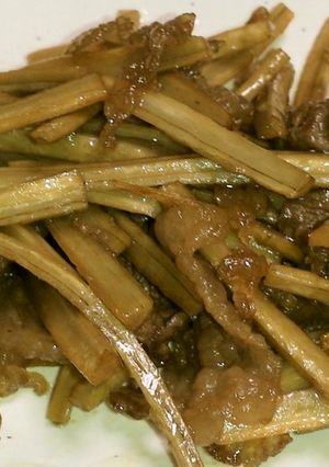 残り物で美味☆ゴボウと牛肉の炒めもの-レシピのメイン写真