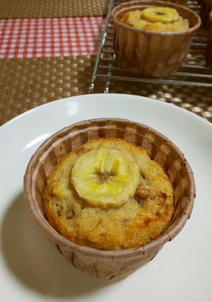 ★糖質オフ！バナナの＊カップケーキ＊♪-レシピのメイン写真