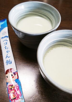 千歳飴の残りで☆しあわせ抹茶ミルク-レシピのメイン写真