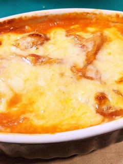 白菜と鶏肉のトマトチーズ焼き-レシピのメイン写真