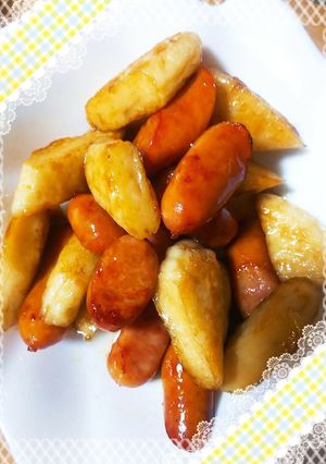 甘じょっぱいウインナーと笹かま炒め-レシピのメイン写真