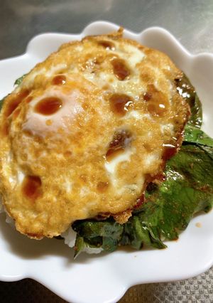 超〜簡単！おいしい目玉焼き丼-レシピのメイン写真