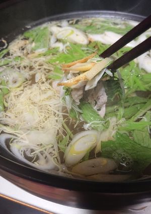 【生姜を食べる】しゃぶしゃぶ鍋-レシピのメイン写真