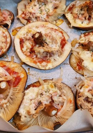 アラジンでしいたけピザ-レシピのメイン写真
