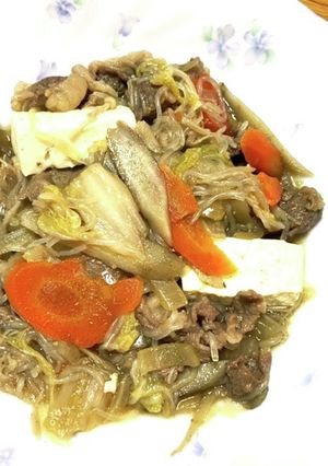 野菜たっぷりすき焼き煮-レシピのメイン写真