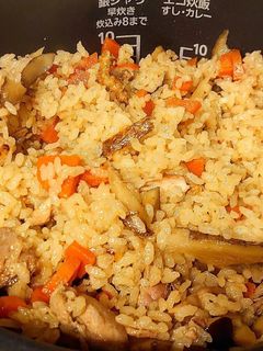 鶏ごぼう炊き込みご飯-レシピのメイン写真