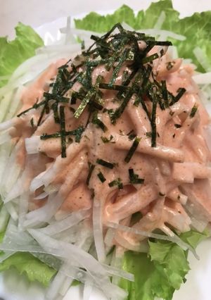 大根シャキッとサラダ　たらこドレッシング-レシピのメイン写真