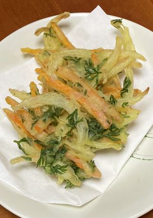 葉っぱも入れてね★にんじんのかき揚げ-レシピのメイン写真