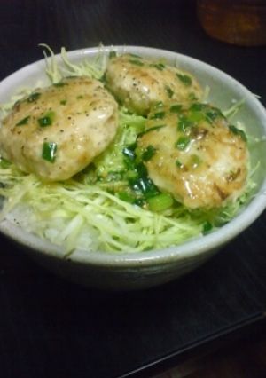 塩つくね丼ヽ(´･ω･｀)ノ-レシピのメイン写真