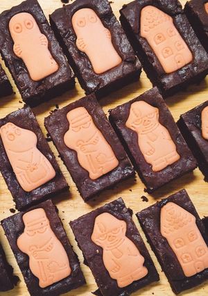 チョコブラウニー×ムーミンビスケット-レシピのメイン写真