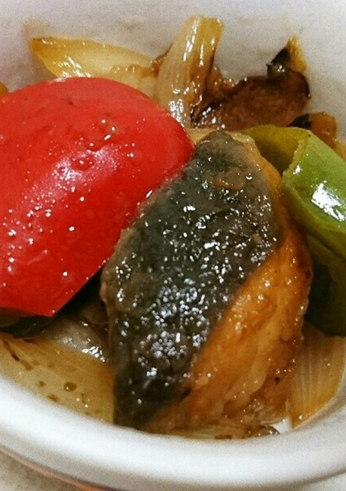ぶりと玉ねぎとピーマンの甘酢炒め-レシピのメイン写真